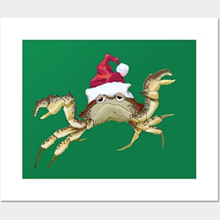 Santa Crab Posters and Art